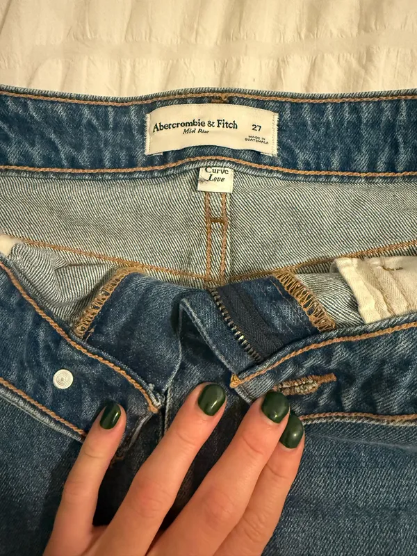 Abercrombie Curve Love Denim Skirt Mini - Image 3
