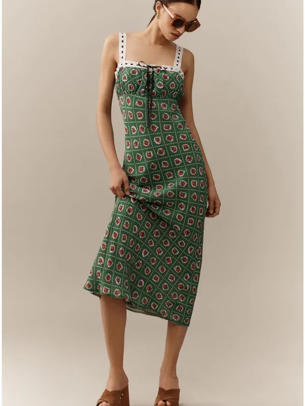 Wayf Sleeveless Midi Slip Dress - Image 2