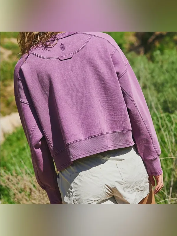 NWOT Free People FP Movement Intercept Pullover - Champion Purple - Small - Image 5