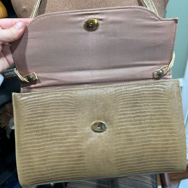 Vintage Faux Leather Purse & Heels Set – Size 6.5 - Image 8