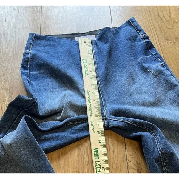 Risen Jeans Dark High Rise Straight Leg Size Medium Classic City Mom Casual‎ - Image 6
