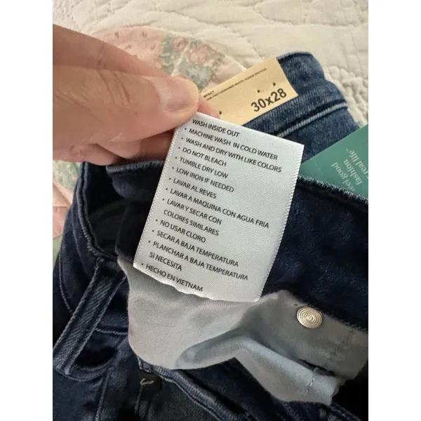 KanCan Curvy High Rise Skinny Denim Jeans 30x28 NEW Side Slit Hem Stretch - Image 9