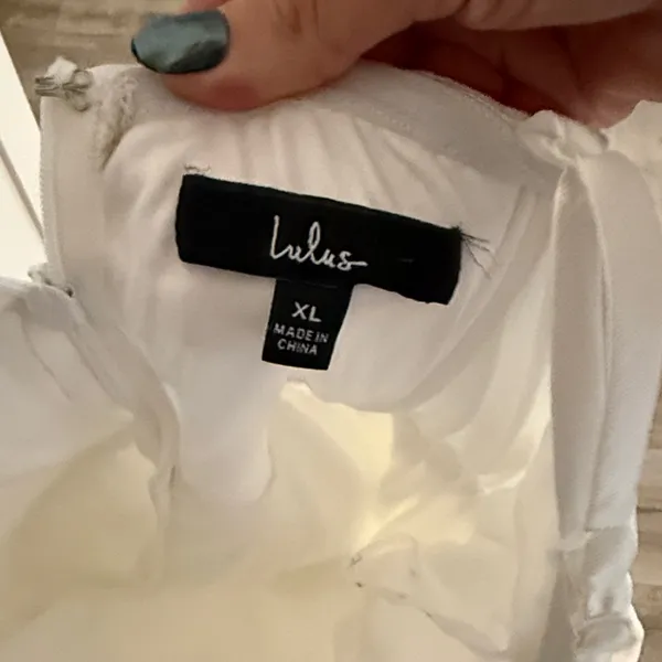 Lulu's White Satin Mini Dress - Image 3