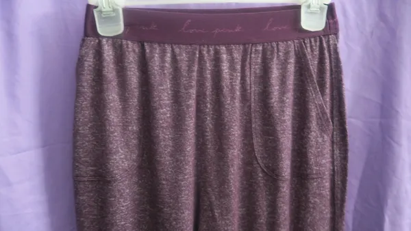PINK Victoria's Secret loungewear sweat pants with pockets in purple size xs. - Image 2