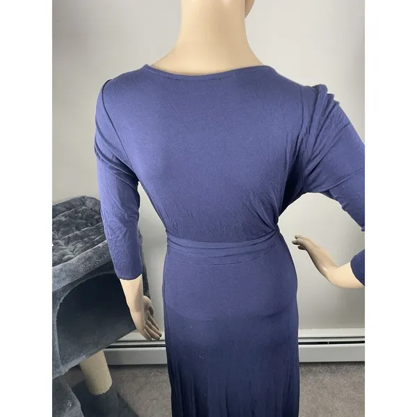 Lulus Blue Deep V-Neck Maxi Dress Size M‎ B-R - Image 4