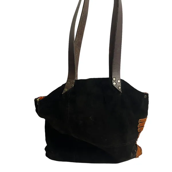 Tree Women's Artisan Leather Suede Tote Brown - Image 7