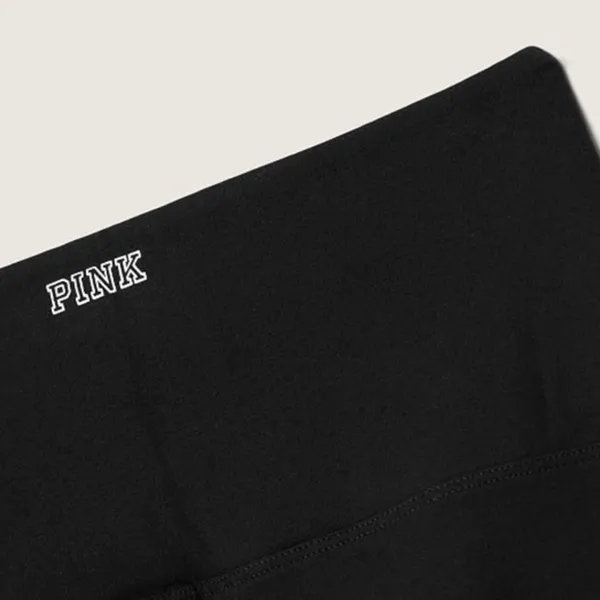 Victoria’s Secret pink, active yoga, solid black Full Length Leggings - Image 3