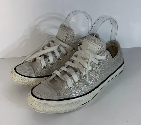Converse All Star Chuck Taylor Womens Size 8.5 Iridescent Crackle Shoes 551592C - Image 4