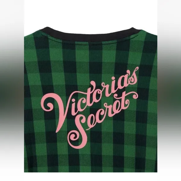 Victoria's Secret Thermal One Piece Onesie Pajama Plaid Size S - NWT - Image 4