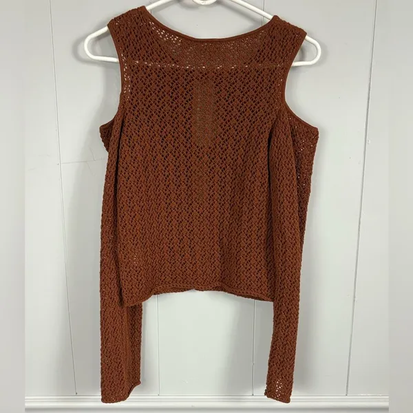 Milk It Dolls Kill Tantra Woven Front Tie Cold Shoulder Top Size 8 Cottagecore - Image 4