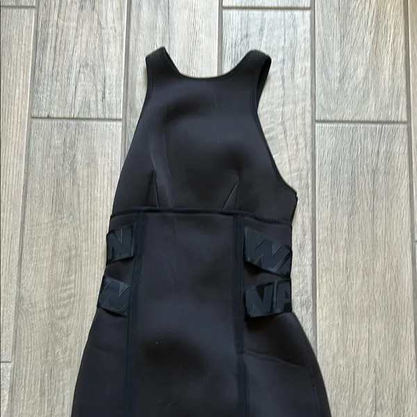 H&M Black Sleeveless Halter Sheath Dress - Image 2