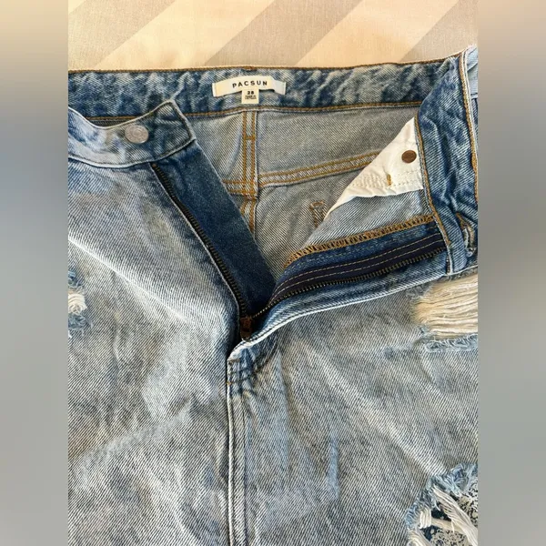 PacSun Blue Mini Pencil Skirt Casual - Image 4