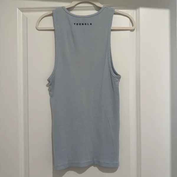 YoungLA Mens : Light Blue Wife Lover Tank - Image 4