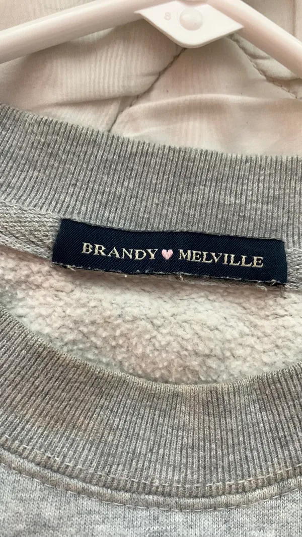 Gray Crew Neck Sweater - Image 2