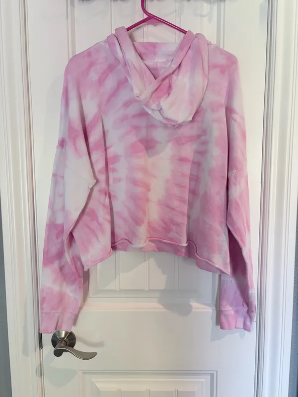 Calvin Klein Pink Tie-Dye Hoodie - Image 4