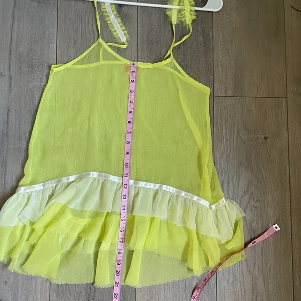 Free People Intimately neon yellow cami tank top - Image 7