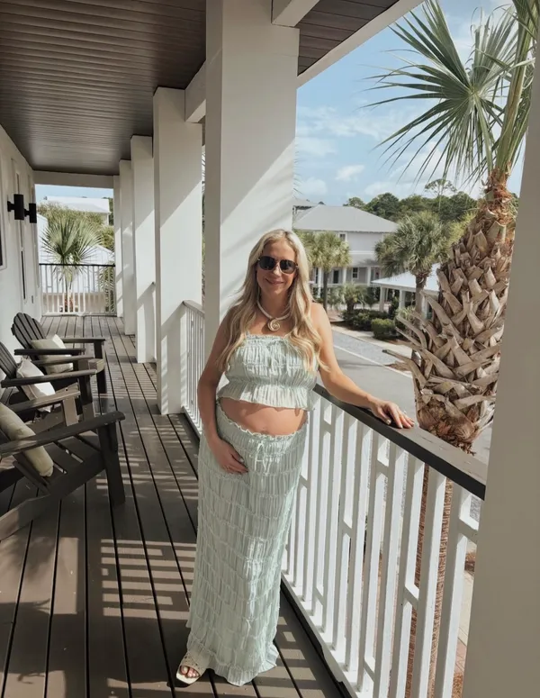 Mint Green Skirt Set - Image 2