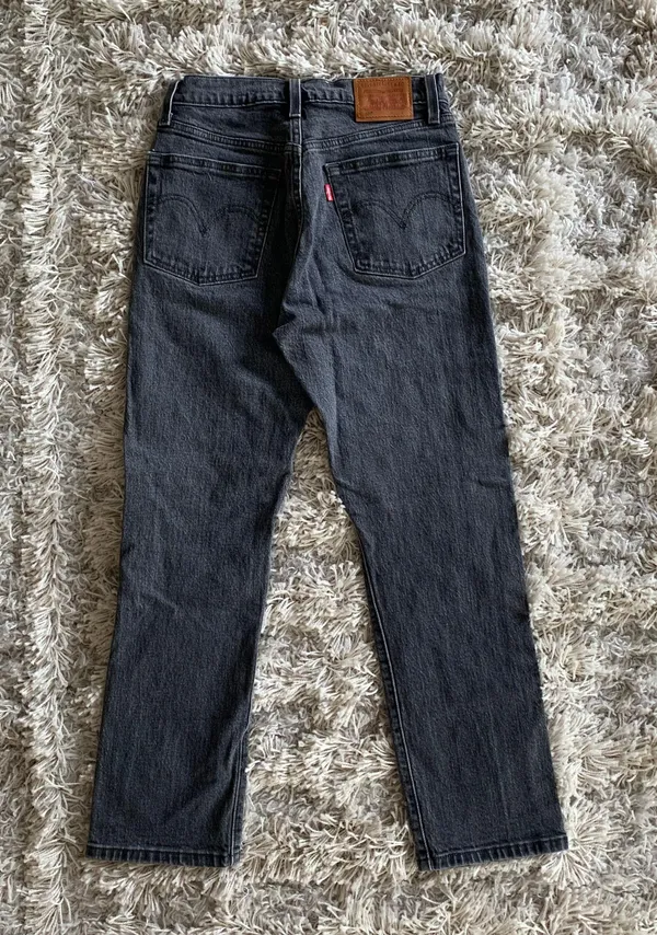 Levi's Black/Grey 501 Bejeweled Rock Stud High Waisted Jeans - Image 9