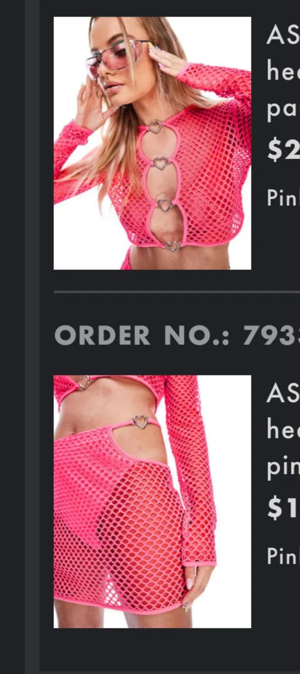 ASOS Hot pink rave set - Image 5