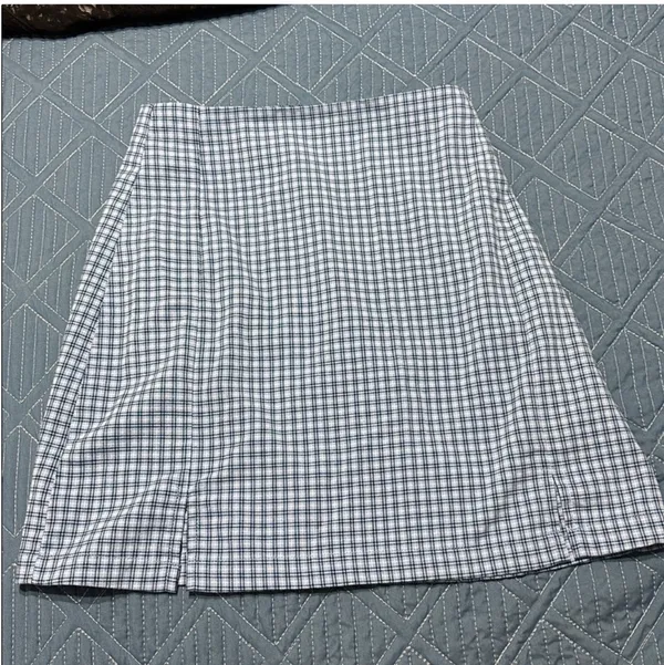 Blue Cara Brandy Melville Skirt Plaid - Image 2