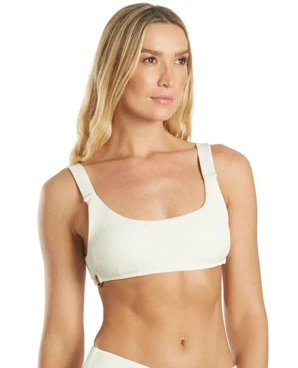 Quint Soul NWT Malibu High Rise Ivory/White Ribbed Bikini Set - S/M - Image 5