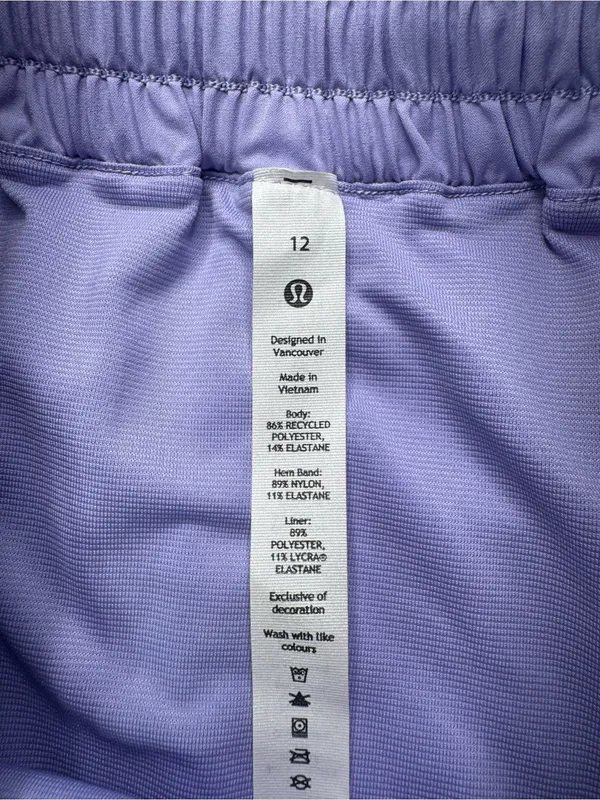 Lululemon Hottie Hot High Rise Athletic Shorts Lilac Smoke Size 12 NWT - Image 10