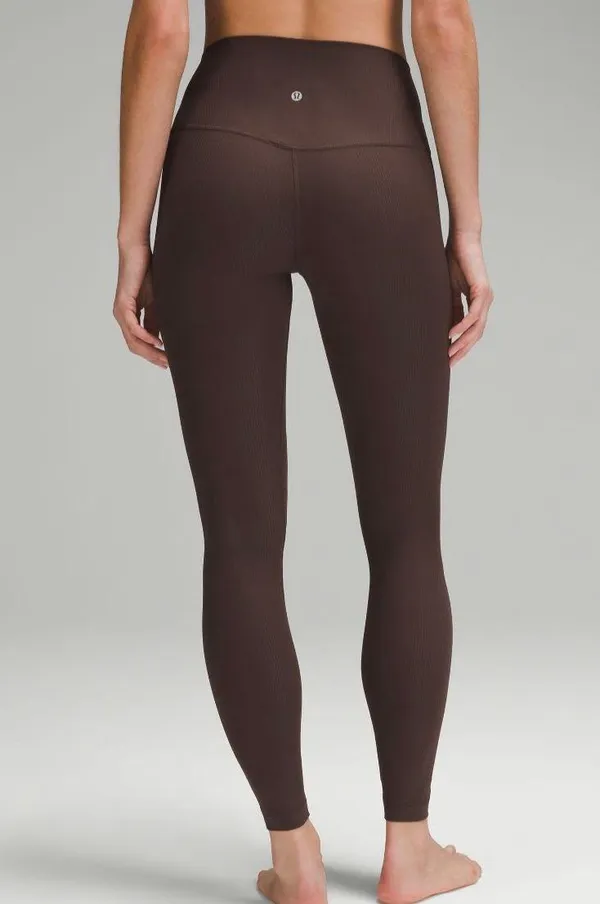 Lululemon Align™ High-Rise Ribbed Pant 28" Size 2 Espresso - Image 3