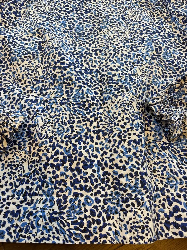 Lilly Pulitzer Coulter Tunic Leopard Print Long Sleeve Top Size Large - C40-025 - Image 8