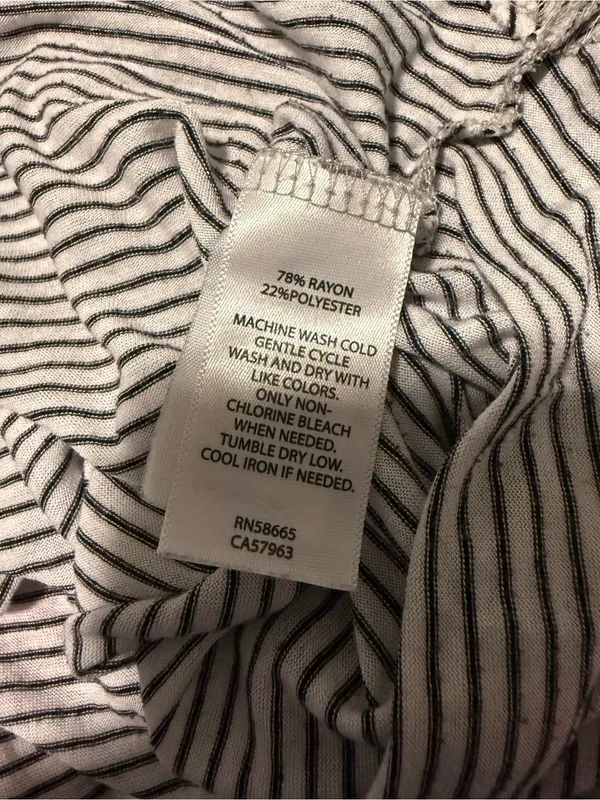 Athleta Black & White Striped Tank Top #44‎ - Image 4