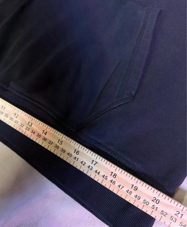 Gymshark Men’s Hoodie Pullover Black Pockets Dotted Shark Logo size XL - Image 4
