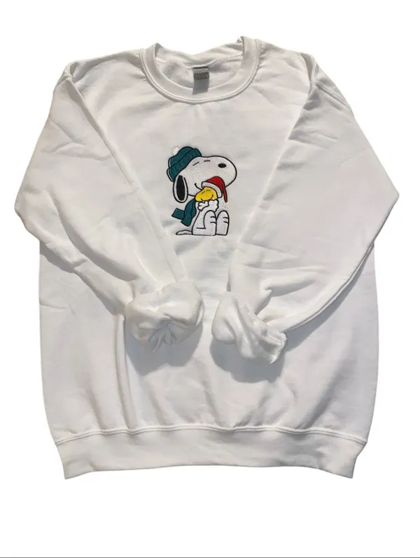 Peanuts Snoopy $ Woodstock Christmas Sweatshirt - Image 2