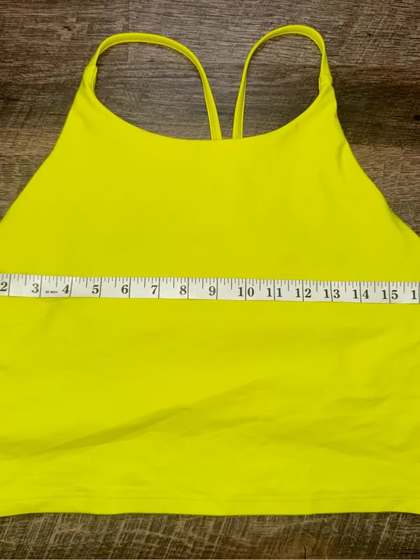 Old Navy Powersoft Neon Strappy Crop Tank Top Size XL - Image 9