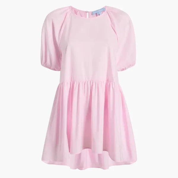 Hill House Francesca Puff Sleeve Top in Pink - Image 4