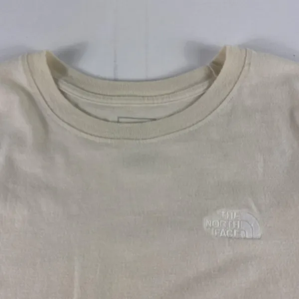 North Face Shirt Womens XL Beige Cream Short Sleeve Crewneck Embroidered Outdoor - Image 2