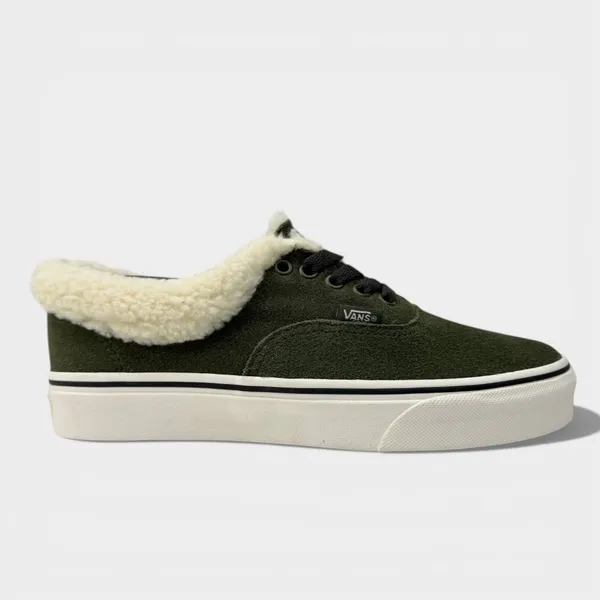Vans Authentic Sherpa Mule Grape Leaf Green Suede Men 7 Women 8.5 VN000CP4KCZ - Image 2