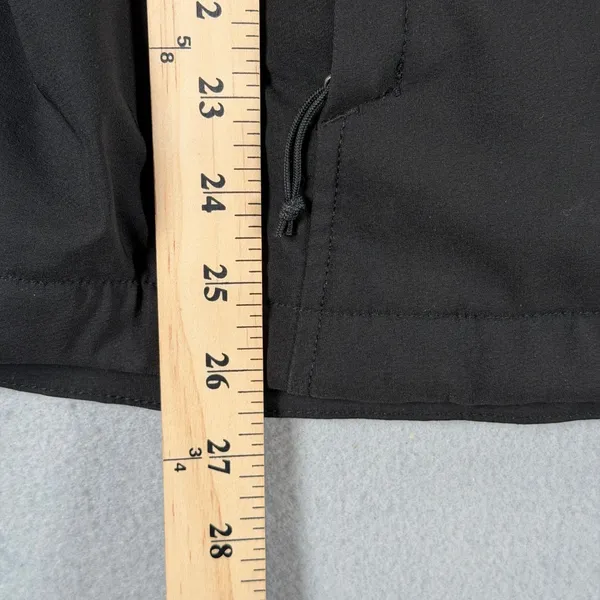 Y2k The North Face Womens XL Black Softshell Fleece Lined Hooded Jacket - Image 6