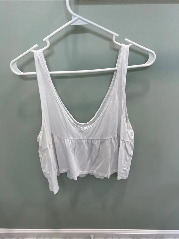 Abound White Peplum Camisole Tank - Image 4
