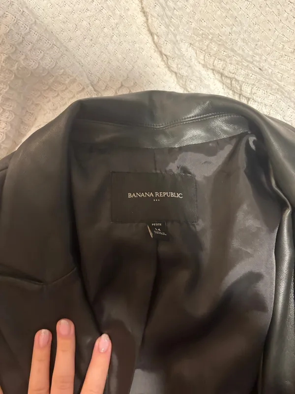 Leather Banana Republic Jacket - Image 2