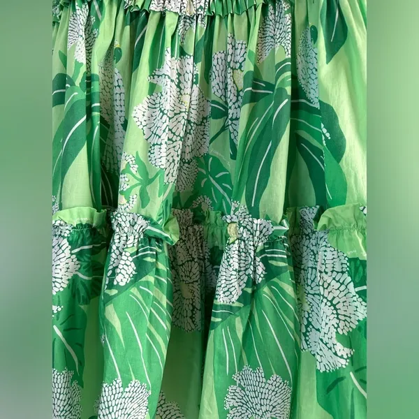 New FARM RIO Dewdrop Floral Green Mini Dress Size Large - Image 5