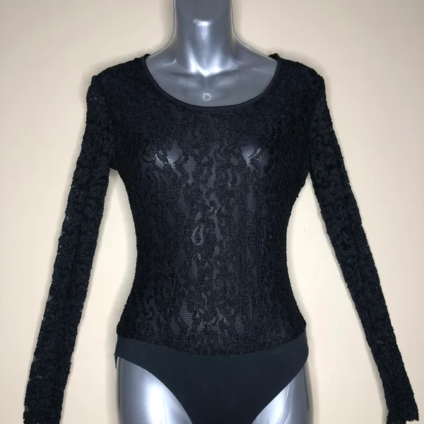 Ann Taylor Black Lace Bodysuit - Image 4