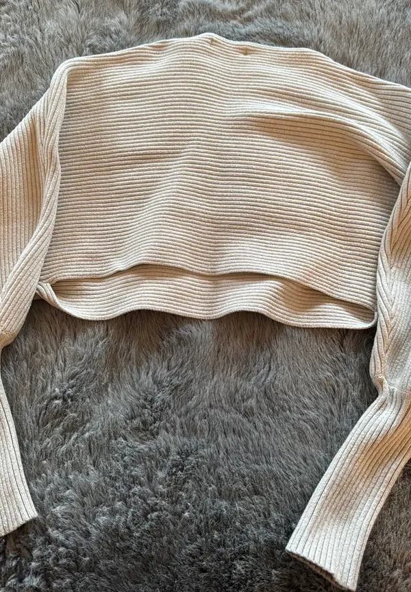 Emory Park Beige Knit Shrug - Image 4