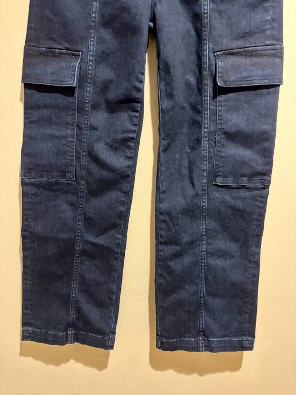 Driftwood Annabel Cargo Stretch Jeans Dark Wash - Image 6