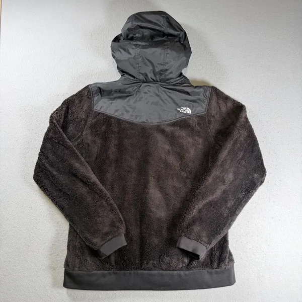 The North Face Osito Hybrid Full Zip Fleece Hoodie Black Large Jacket - Image 7