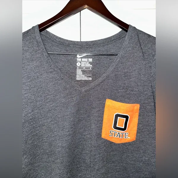 The Nike Tee Lightweight Athletic Cut OSU Short Sleeve Shirt M - Image 2