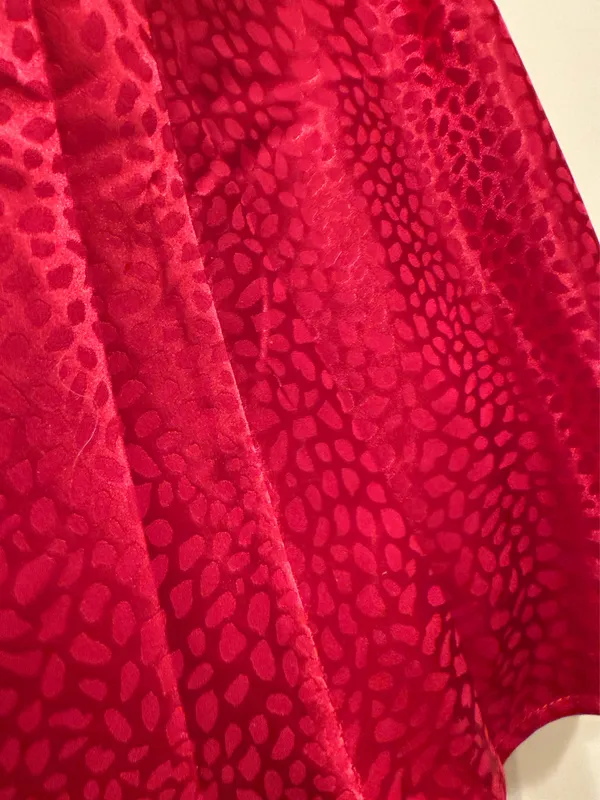 Glam Red Spotted Cowl Neck Tank - Image 3