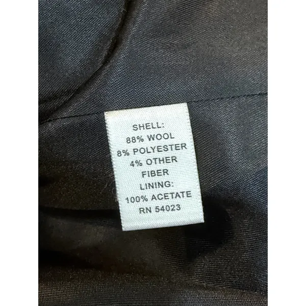 Banana Republic Pea Coat Black White Tweed Wool Blend Double Breasted 4 - Image 5
