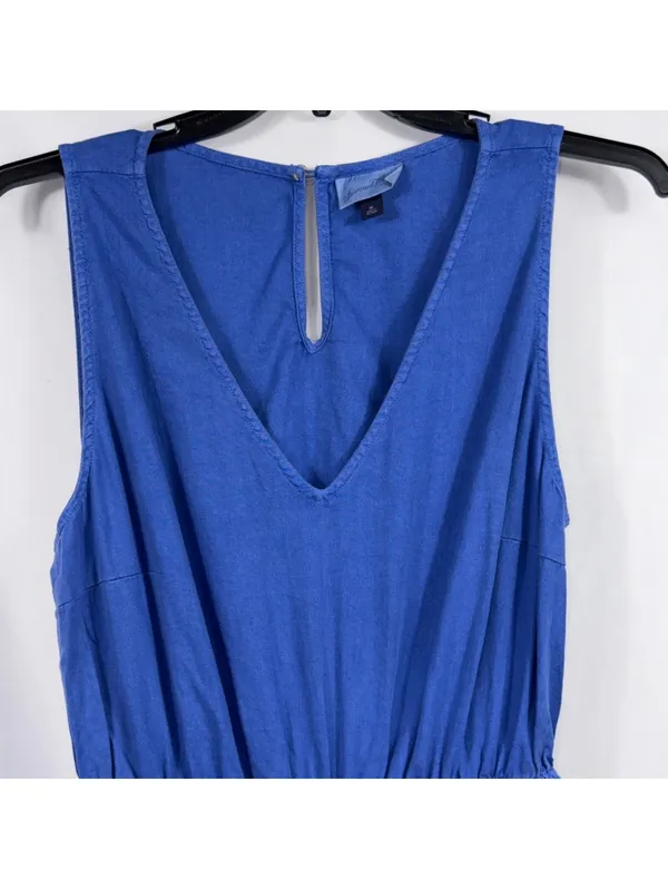 Universal Threads Blue Sleeveless Wide Leg Jumpsuit Women’s XL Cutout Back - Image 3