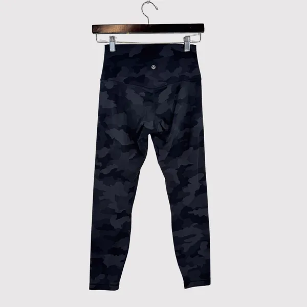 Lululemon Womens Leggings Black Align High Rise Camo Pull On Stretch Yoga Size 6 - Image 3