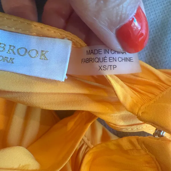 RAMY BROOK Alexandra‎ Dress in Lemon Zest Ruffle Tiered Mini - Image 5