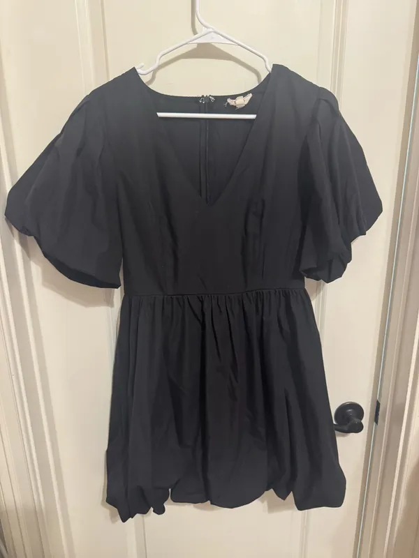 Entro Black Bubble Dress - Image 2